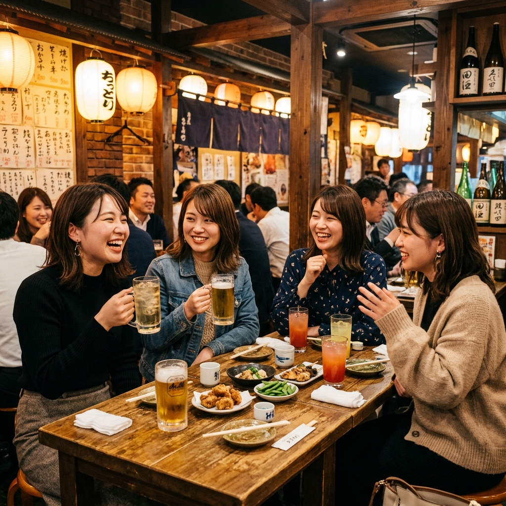 糸島市の居酒屋・牡蠣小屋で活躍する私服コンパニオン
